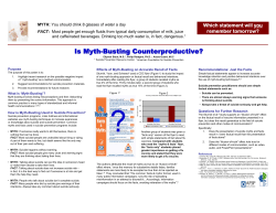 Is Myth-Busting Counterproductive?