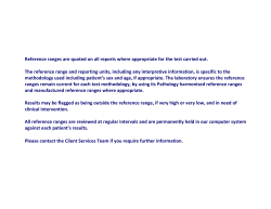 Reference Ranges 111KB