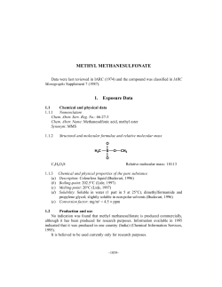 Methyl methanesulfonate - IARC Monographs on the Evaluation of