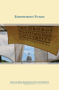 endowment funds of The George Washington University