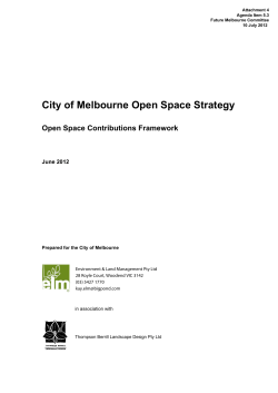 Open Space Strategy Contributions Framework