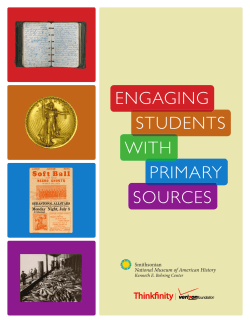 Engaging Students with Primary Sources