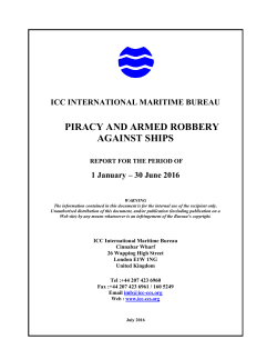 piracy and armed robbery against ships