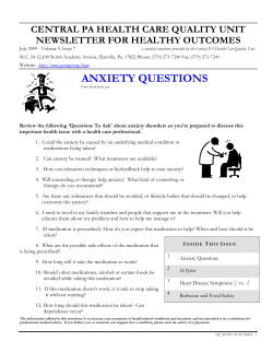 anxiety questions