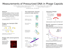 Measurements of pressurized DNA in phage