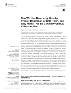 Can We Use Neurocognition to Predict Repetition of Self
