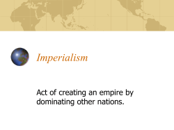 Imperialism - Cloverleaf Local Schools