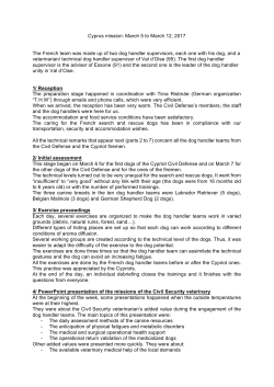 Cyprus mission: March 5 to March 12, 2017 The French team was
