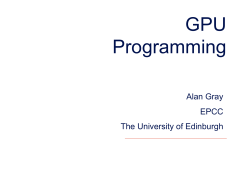 GPU Programming