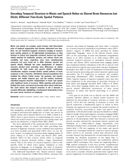 Decoding Temporal Structure in Music and Speech Relies on