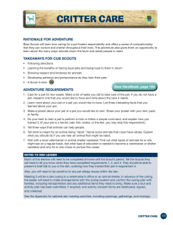 CrITTer Care - CubScouts.org