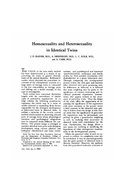 Homosexuality and Heterosexuality in Identical Twins
