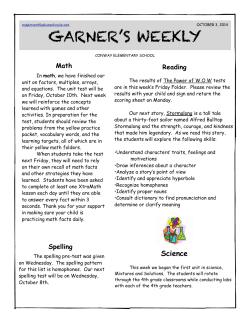 October 3 - Ladue Schools
