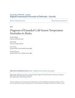 Diagnosis of Extended Cold-Season Temperature Anomalies in