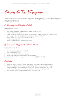 Study 6: Two Kingdoms