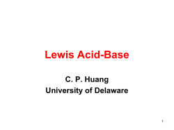 Lewis Acid-Base