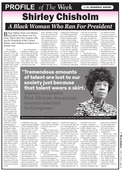 Shirley Chisholm - Guyanese Online