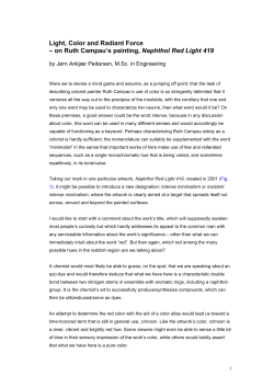 Light, Color and Radiant Force