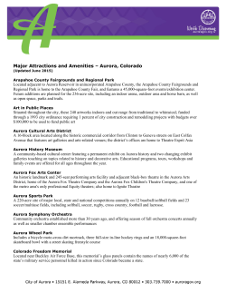 Major Attractions and Amenities &ndash; Aurora, Colorado