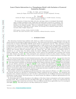 Laser-Cluster-Interaction in a Nanoplasma