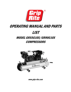 OPERATING MANUAL AND PARTS LIST