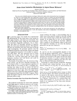 Atom-Atom Ionization Mechanisms in Argon