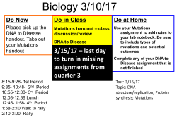 Biology 3/10/17 - Liberty Union High School District