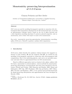 Monotonicity&ndash;preserving Interproximation of BH-Curves