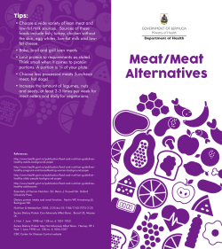 Meat/Meat Alternatives