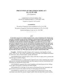 prevention of organised crime act