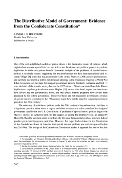 The Distributive Model of Government
