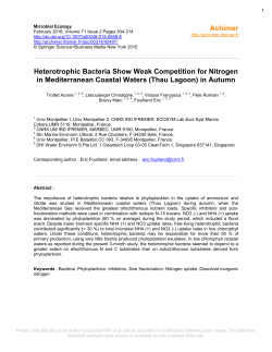 Heterotrophic Bacteria Show Weak Competition for Nitrogen in
