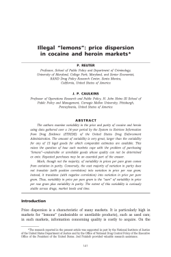 Illegal "lemons": price dispersion in cocaine and heroin markets