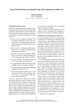 From Treebank Parses to Episodic Logic and Commonsense