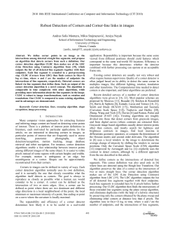 Robust Detection of Corners and Corner-line