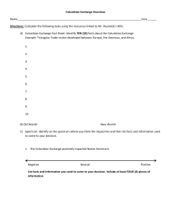 Columbian Exchange Overview