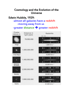 Cosmology and the Evolution of the Universe