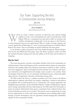 Our Town: Supporting the Arts in Communities Across America