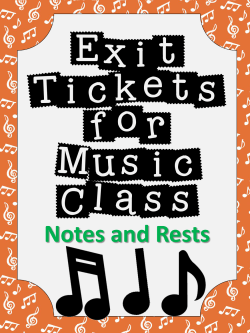 Exit Tickets for Music Class - Bulletin Boards for the Music Classroom