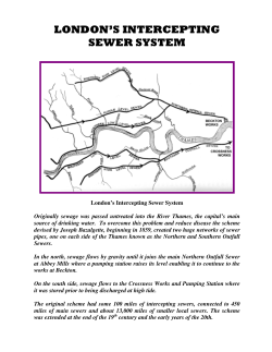 london`s intercepting sewer system - hevac