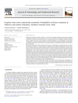 Eruption time series statistically examined: Probabilities