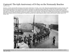 The 65th Anniversary of D-Day on the Normandy Beaches