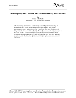 Interdisciplinary Arts Education: An Examination