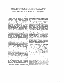 the uptake of h3 -melatonin in endocrine and nervous tissues