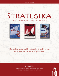 Do past arms control treaties offer insight about the proposed Iran