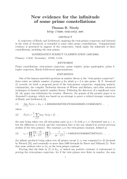 New evidence for the infinitude of some prime constellations
