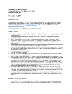 Synthetic Turf Replacement Scheels Overland Park Soccer Complex