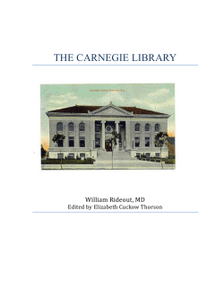 the carnegie library - Laramie County Library System