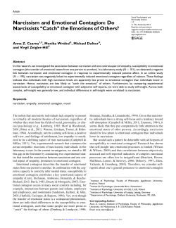 Narcissism and Emotional Contagion