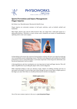 Finger Injuries